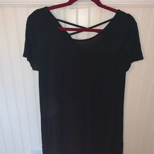 Black tee dress